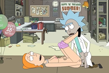 Hentai Rick and Morty порно видео